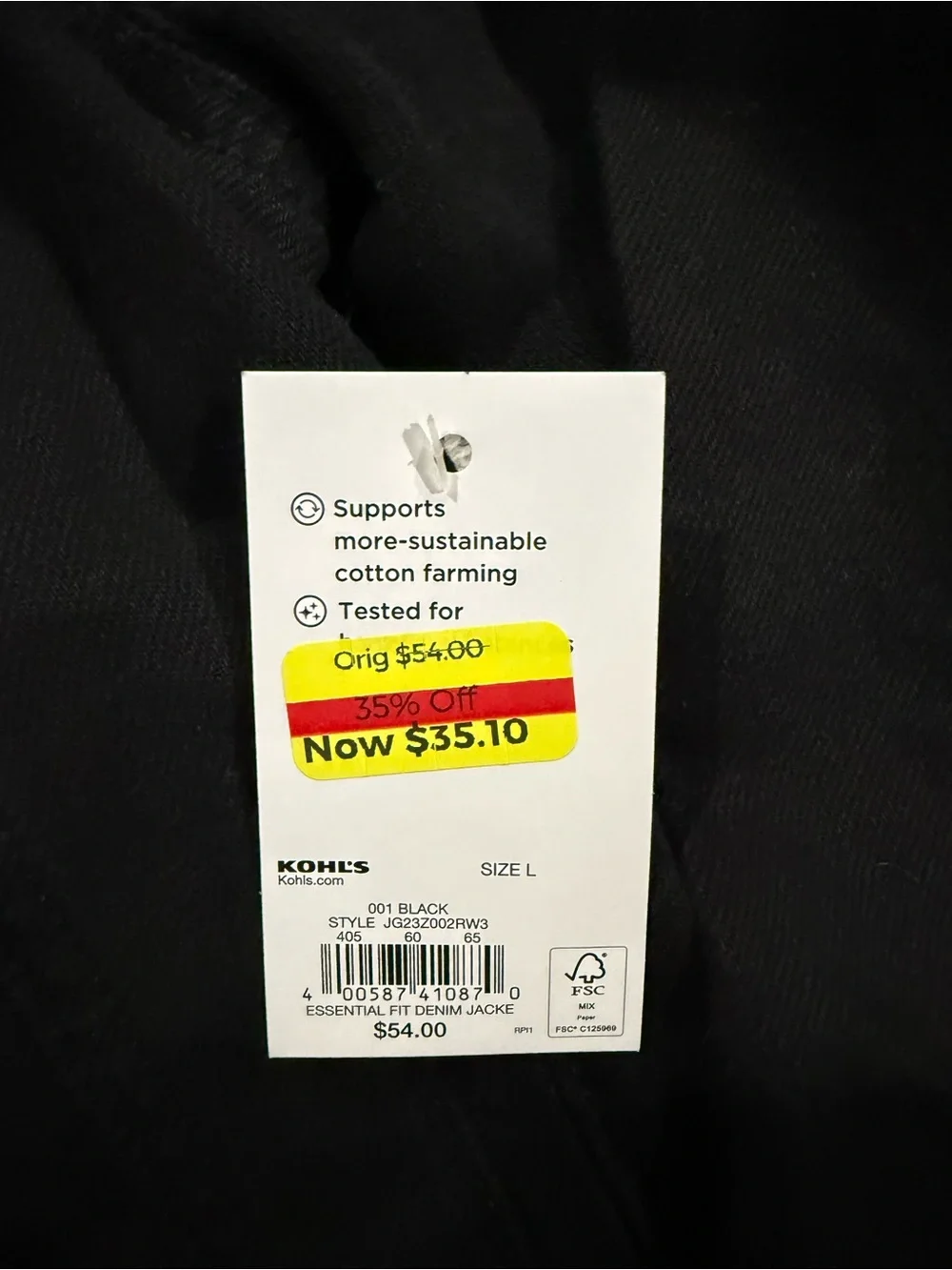 Juniors jean jacket- new with tags